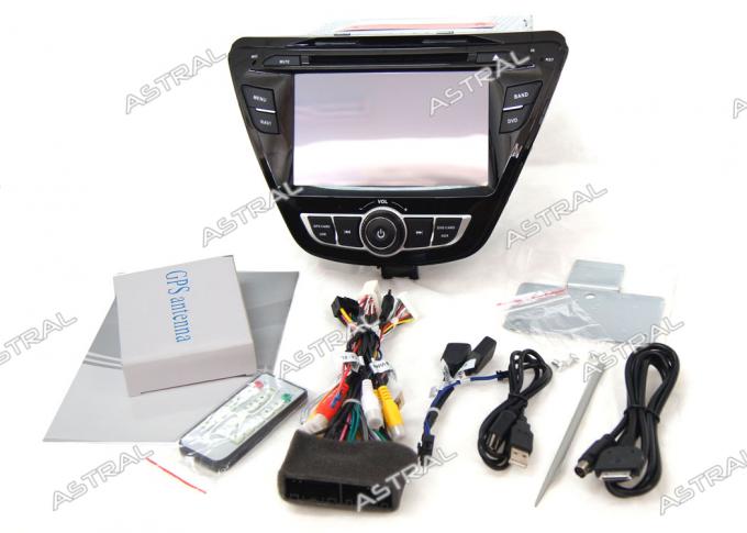 Αυτοκινήτου ραδιοφώνων της Hyundai DVD φορέων σύστημα ναυσιπλοΐας ΠΣΤ Elantra 2014 αρρενωπό με το RDS DVR